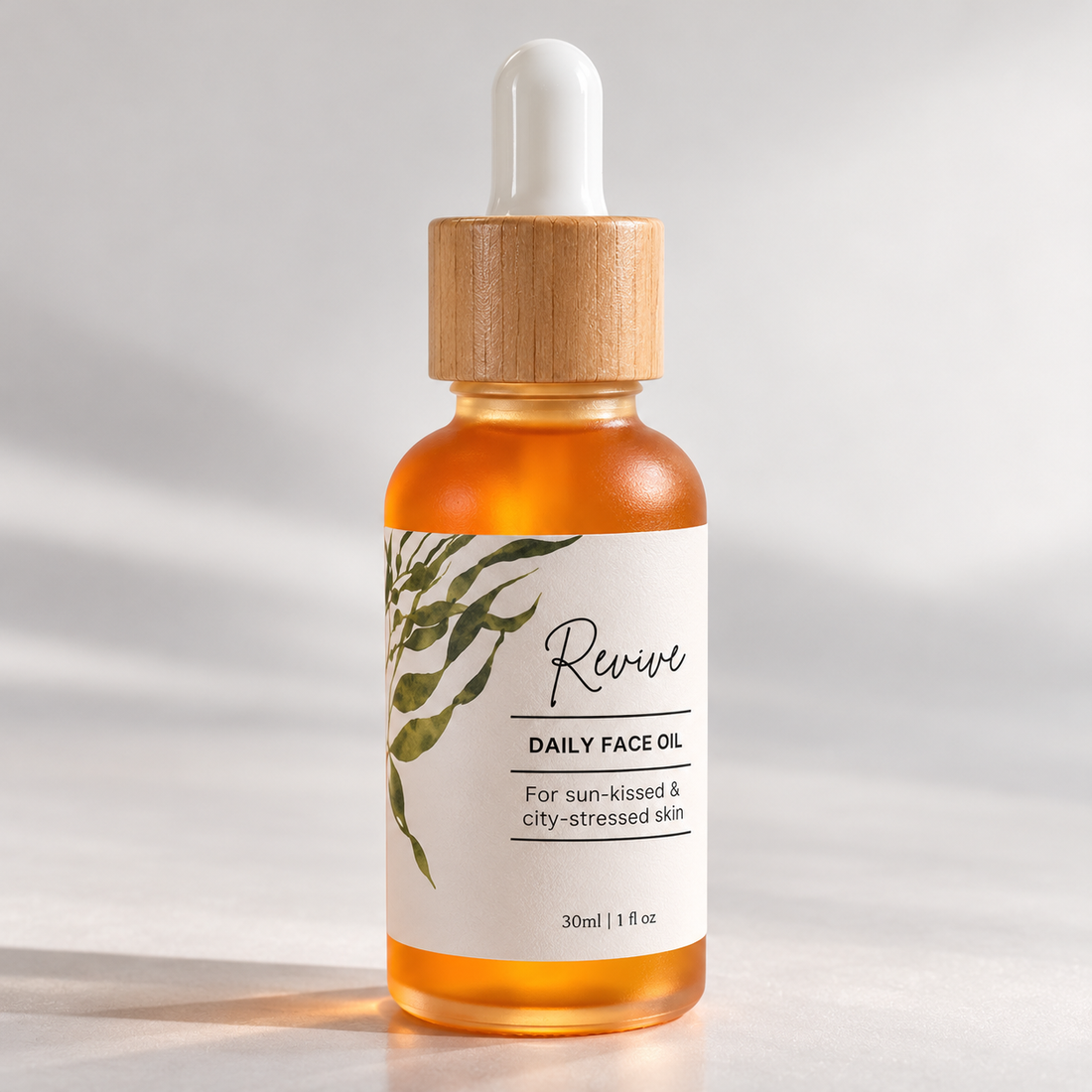bottle of face oil